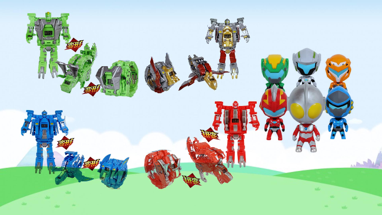 钢铁飞龙变形机械手表玩具