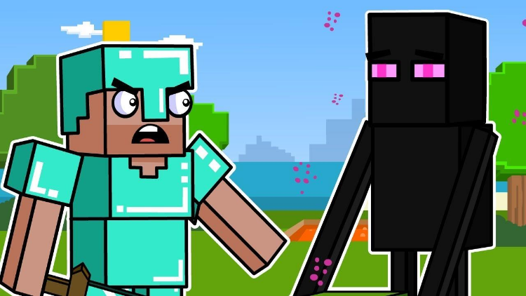 我的世界动画:史蒂夫为寻找末影珍珠,小猪君献出生命