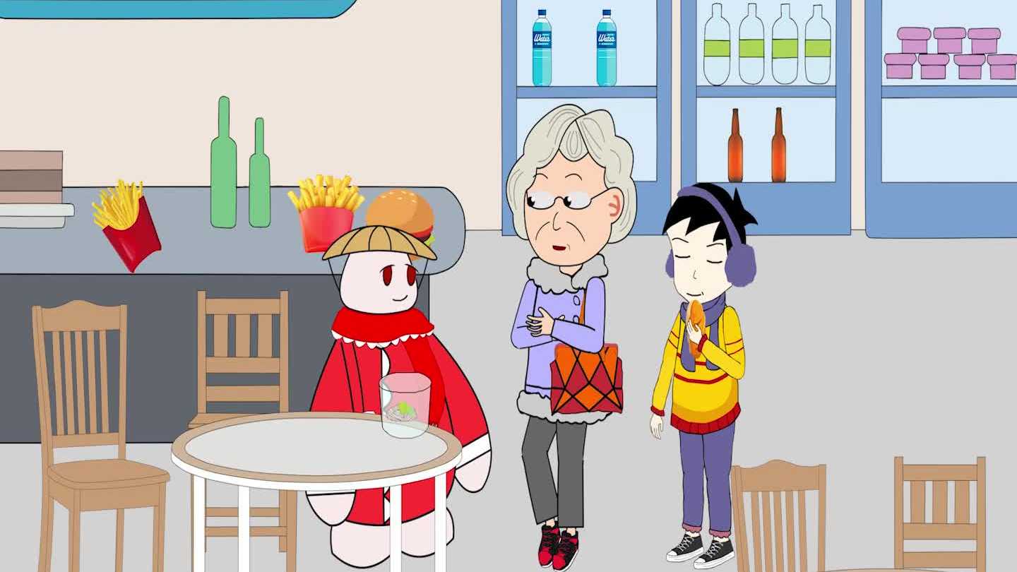 【动漫】肥肥打包剩菜,却遭老奶奶一顿数落,不过结局自食其果